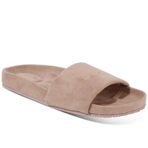 Alfani Women's Pink Rose Faux Suede Slip-On Sandal Slipper Slides Size XL